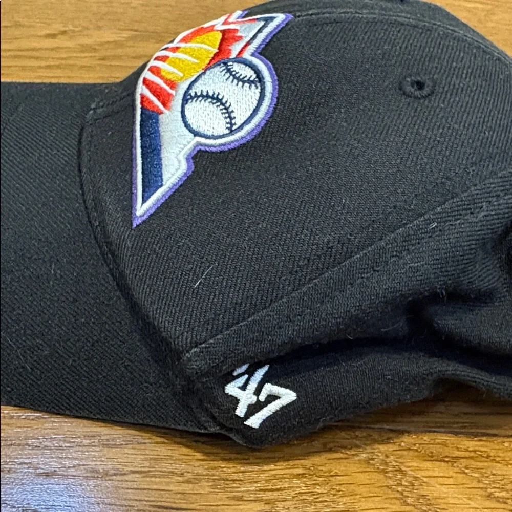 ‘47 Brand | Black Colorado Rockies MLB Baseball Cap Hat One Size OS Velcro
